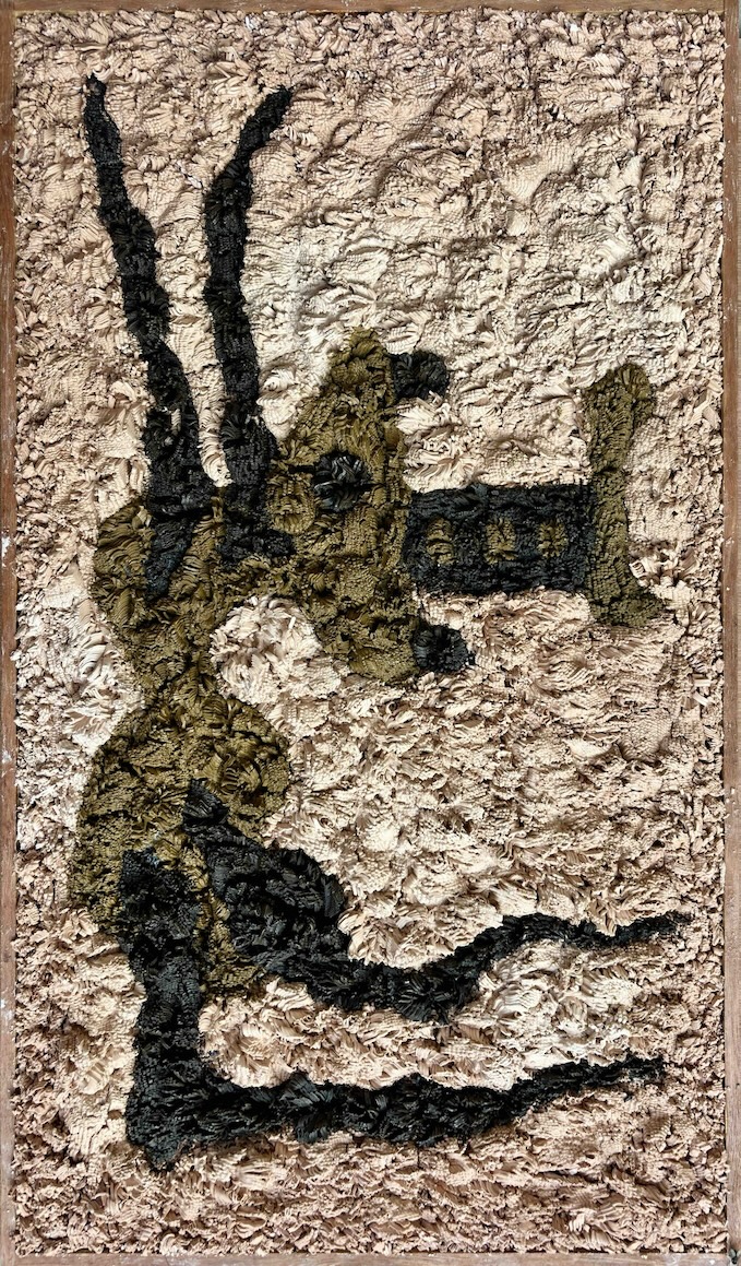 Mojahid Musa, found object, clay painting, dhaka art summit